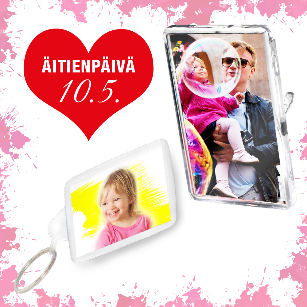 Avaimenperä tai magneetti omasta kuvasta -25 % Tunnin Kuva